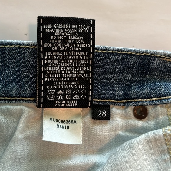 7 For All Mankind Josefina Skinny Boyfriend Size 28 - Picture 13 of 16